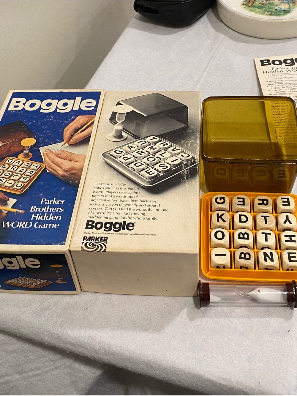Parker Brothers Boggle Word Game family fun vintage game